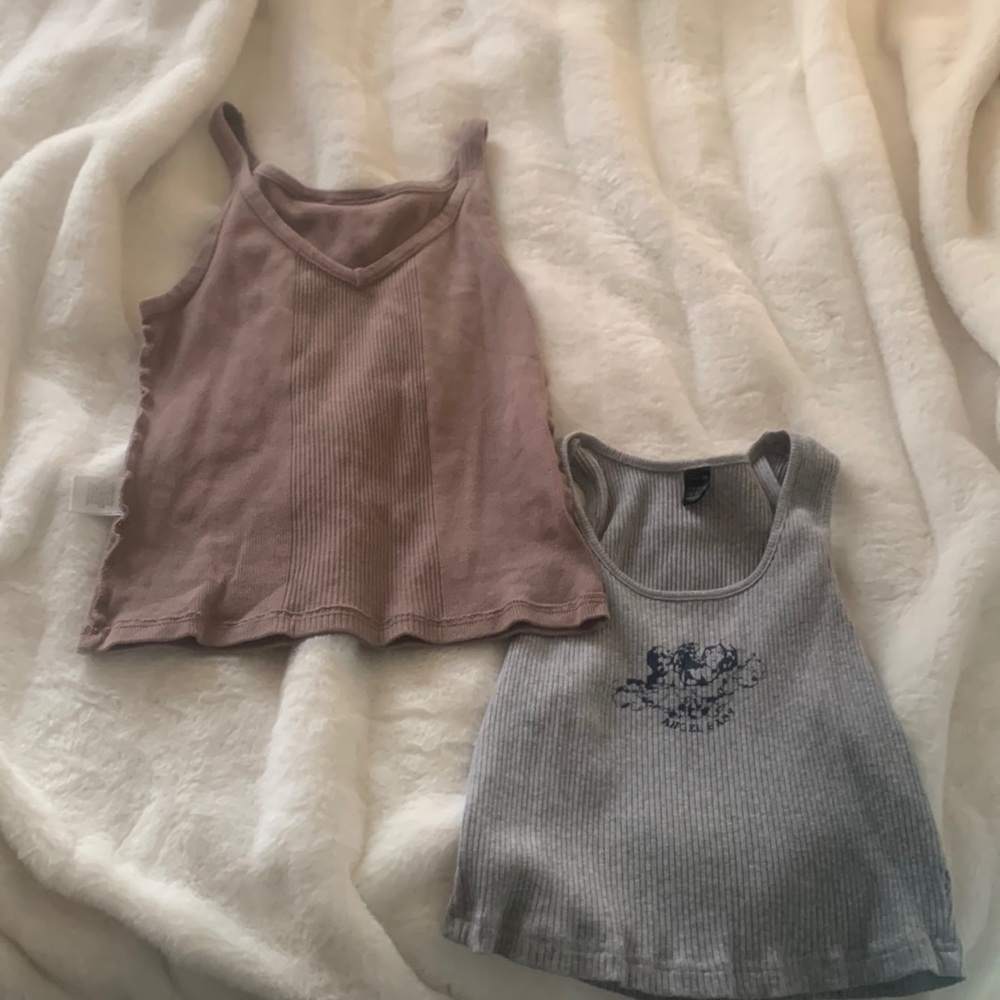 two tank tops (M & L)